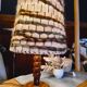 Wood and wool lamp