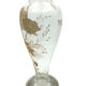 Vase art nouveau avec décor peint de coquelicots et de papillon 1900