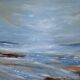 Abstract marine landscape painting, original signed and delivered with its certificate.
