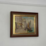 Swedish Oil on Panel – “Venice” by Knut Norman – Vintage & Framed
