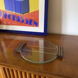 Plateau en verre art déco, France années 1930