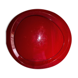 Oval top in red plexiglass 43 cm
