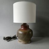 Sandstone lamp signed Blanot, 60s