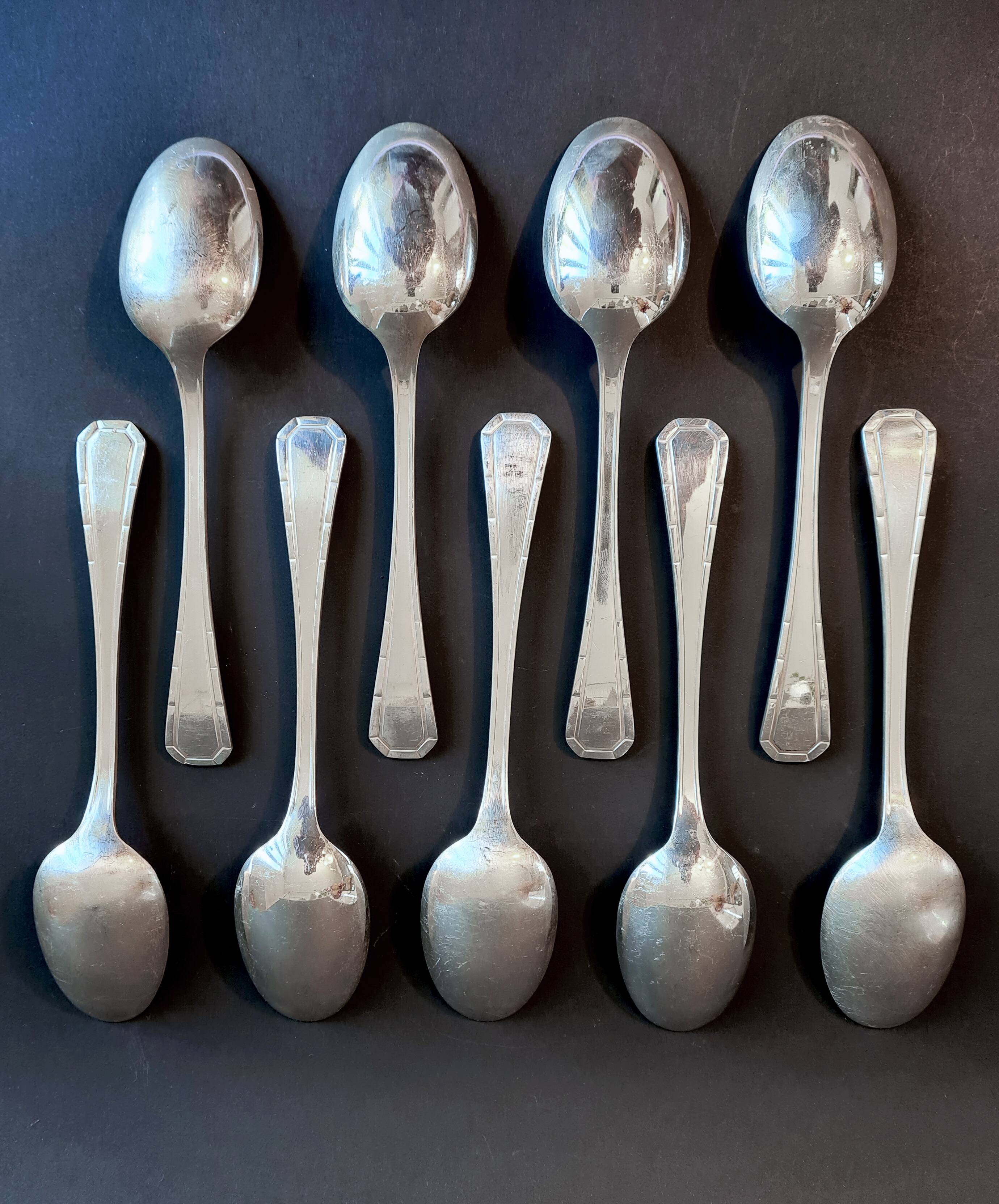 ALFENIDE "CHRISTOFLE" silver-plated cutlery set, TOSCA model. - Ref 09.