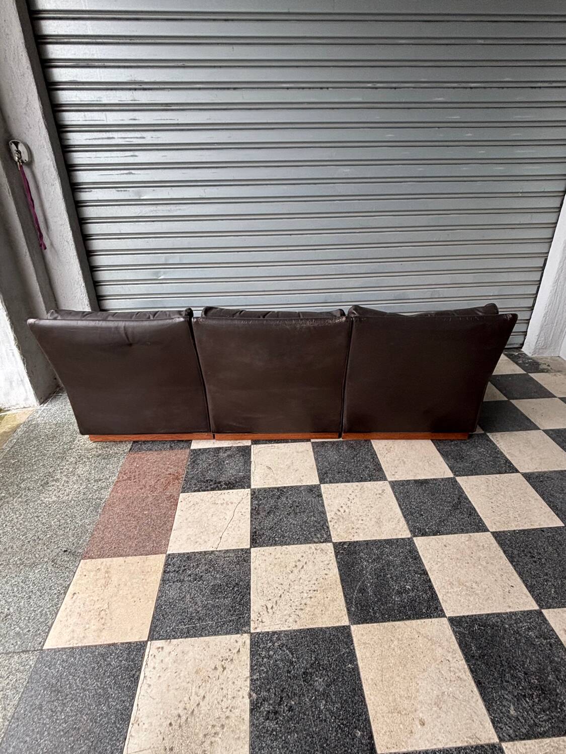 Chauffeuse cuir Roche Bobois