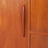 Danish Highboard with Tambour Doors, 1960s