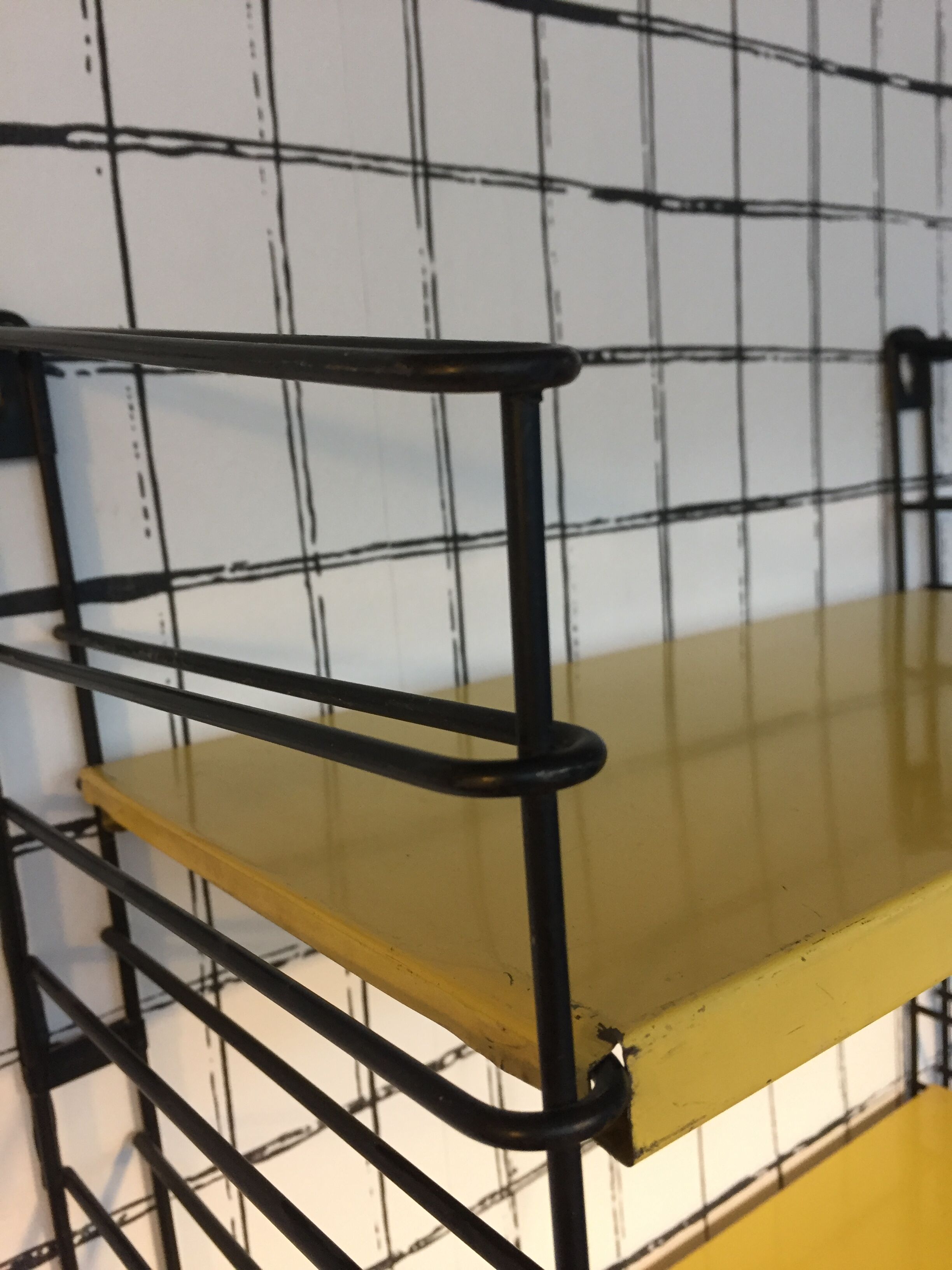 Yellow shelf Romado, Holland, 1960