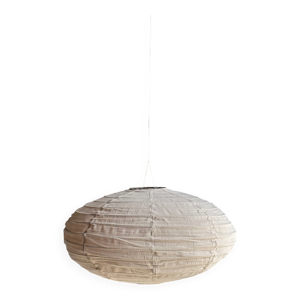 Grande suspension en - ovale rotin