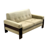 Vintage Brutalist 2-person sofa made in the 1970s