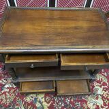 Service, service trolley with wheels, 4 drawers, solid oak