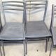 Lot of 4 Chair 1950 luterma painted