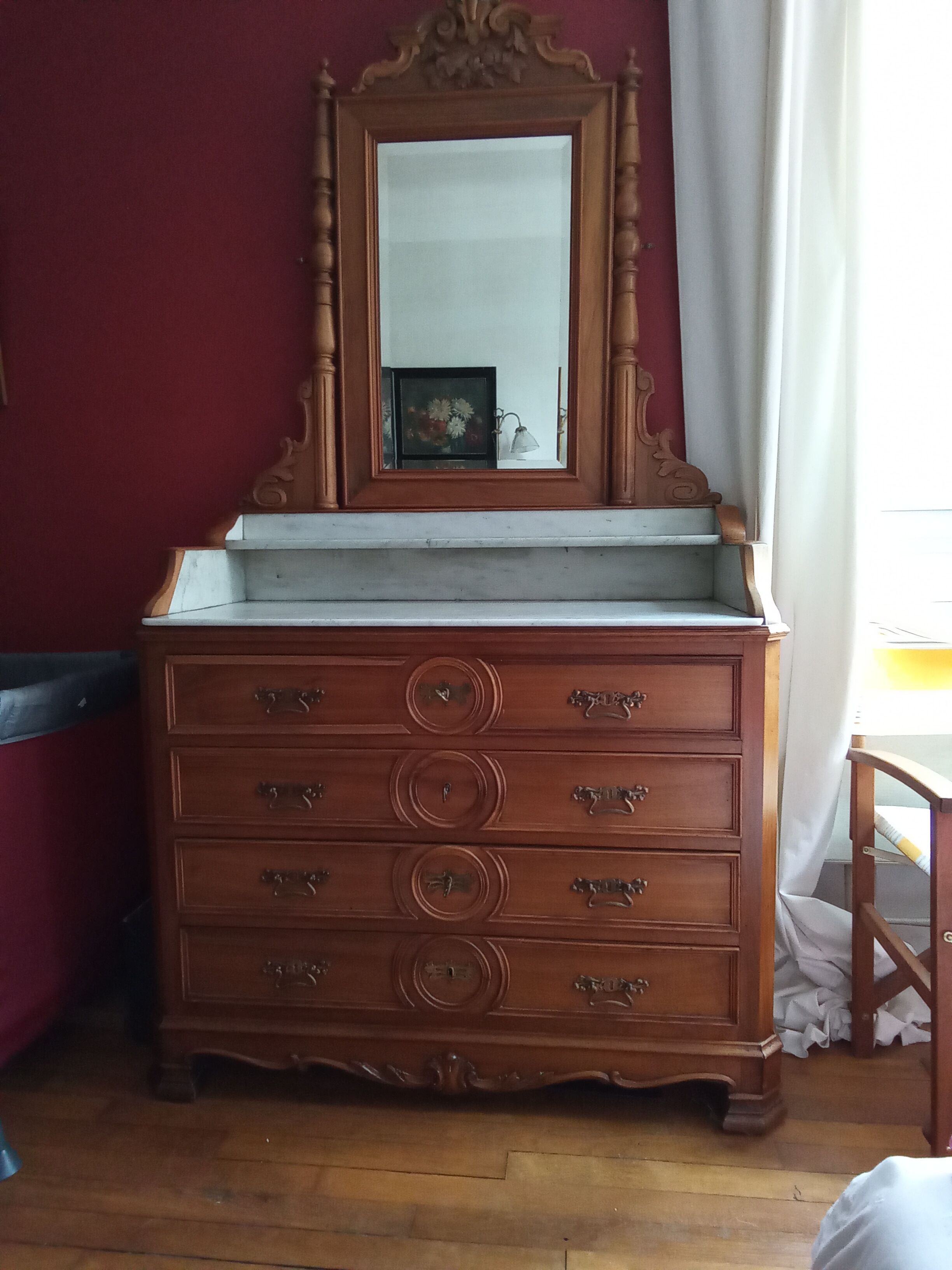 Antique dressing table dresser