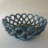 Round braided ceramic bowl by Pichon Uzés