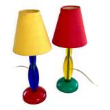 Deux lampes IKEA style Memphis 1990