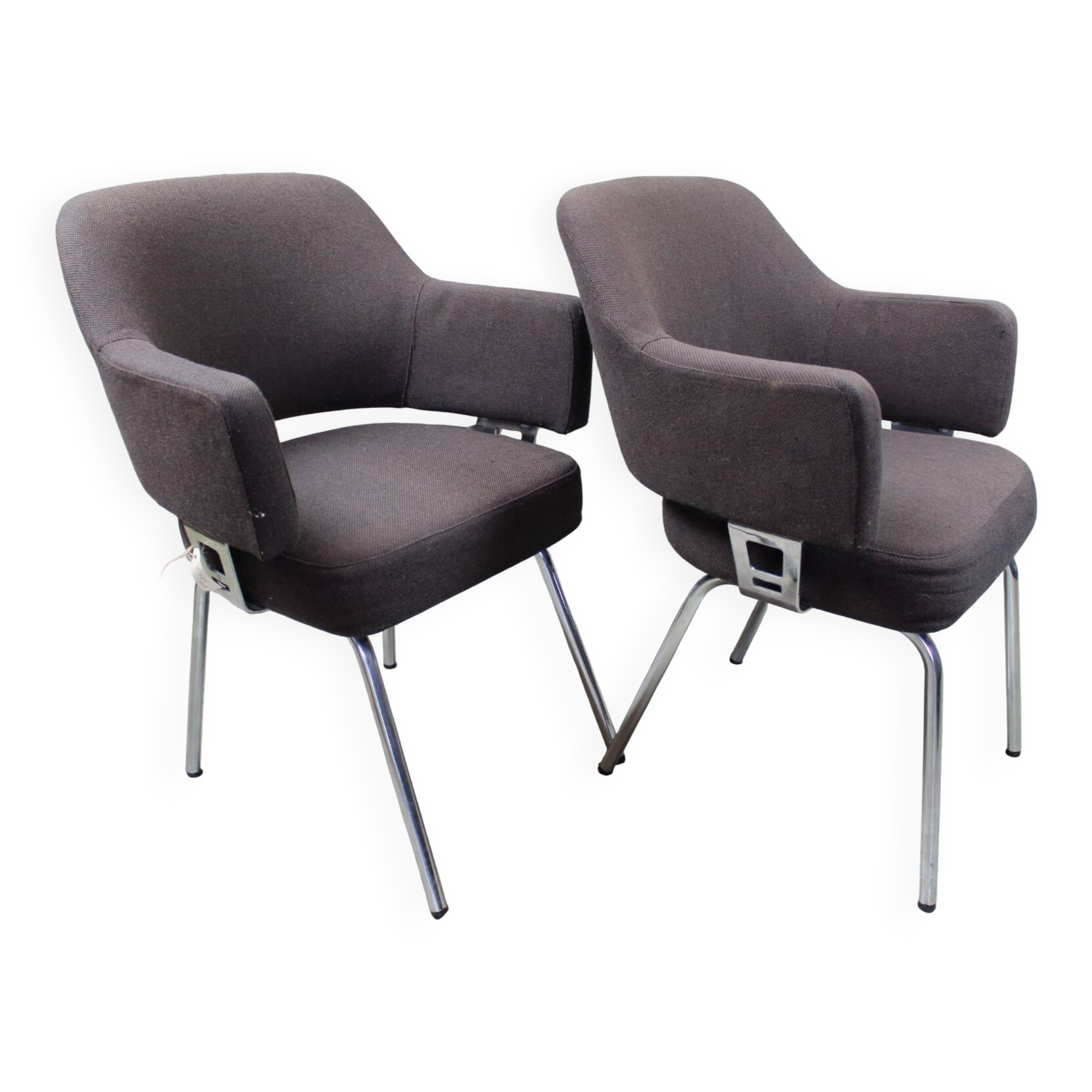 Set of #2 Eero Saarinen style dining chairs