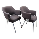 Set of #2 Eero Saarinen style dining chairs