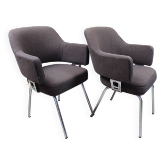 Set of #2 Eero Saarinen style dining chairs