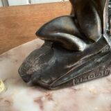 Antique bedside lamp night light by Jacques Limousin