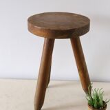 Farm tripod stool, rustic, vintage