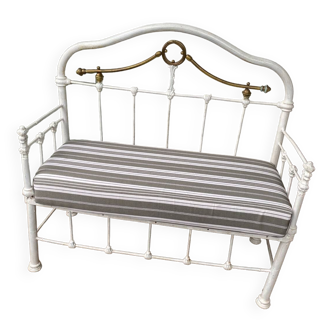 Wrought iron bench