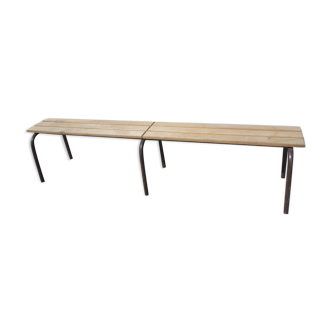 Banc d' école vintage Mullca