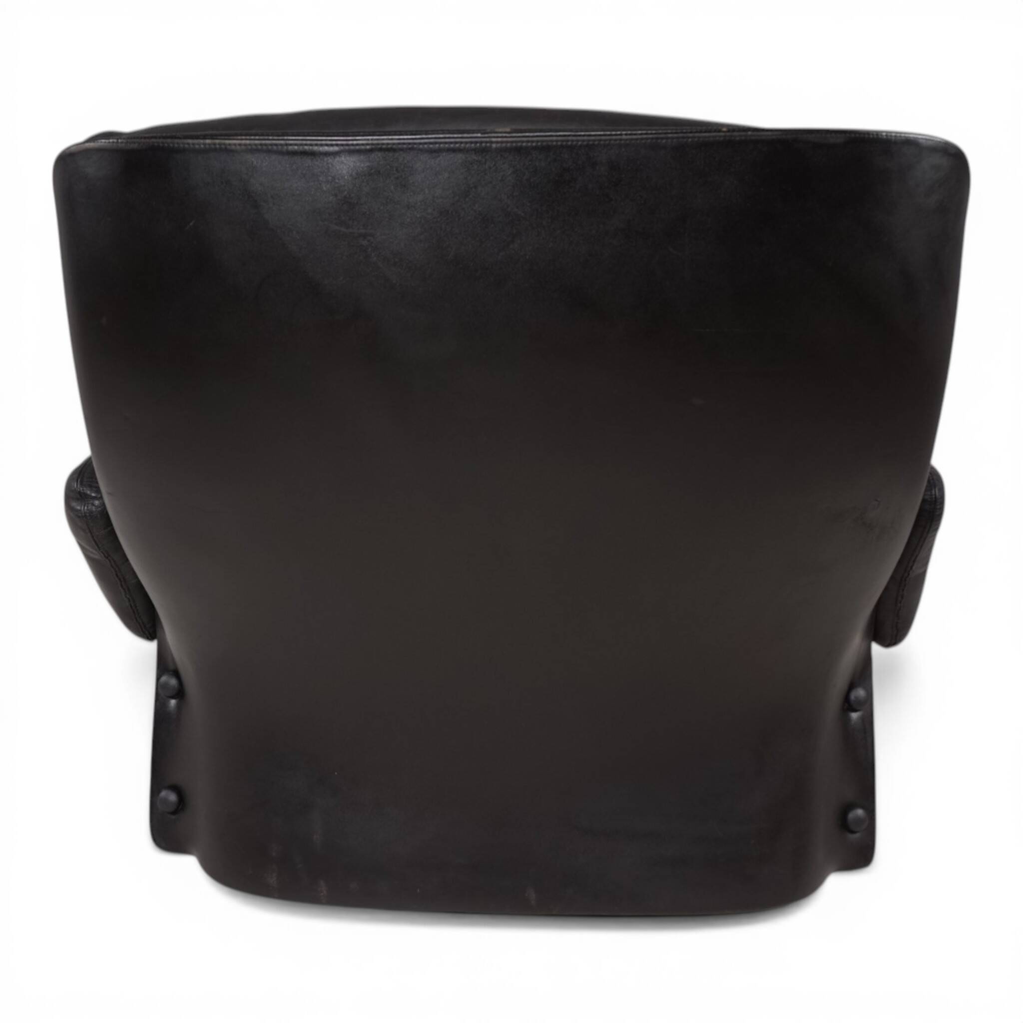 Carl Straub Leather Lounge Chair, 1970