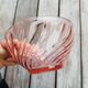 Lot de bols verre rose rosaline