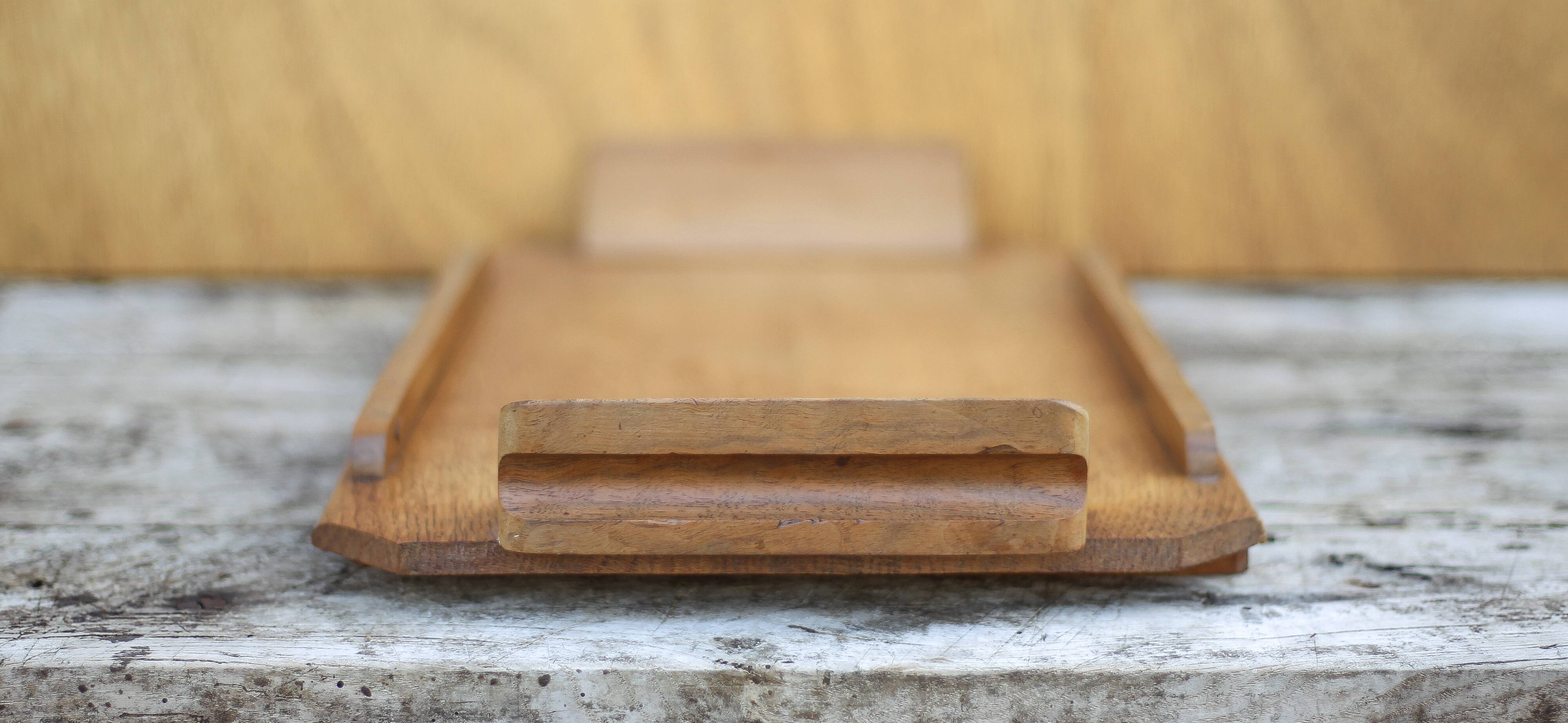 Vintage art deco wooden tray, centerpiece, serving tray