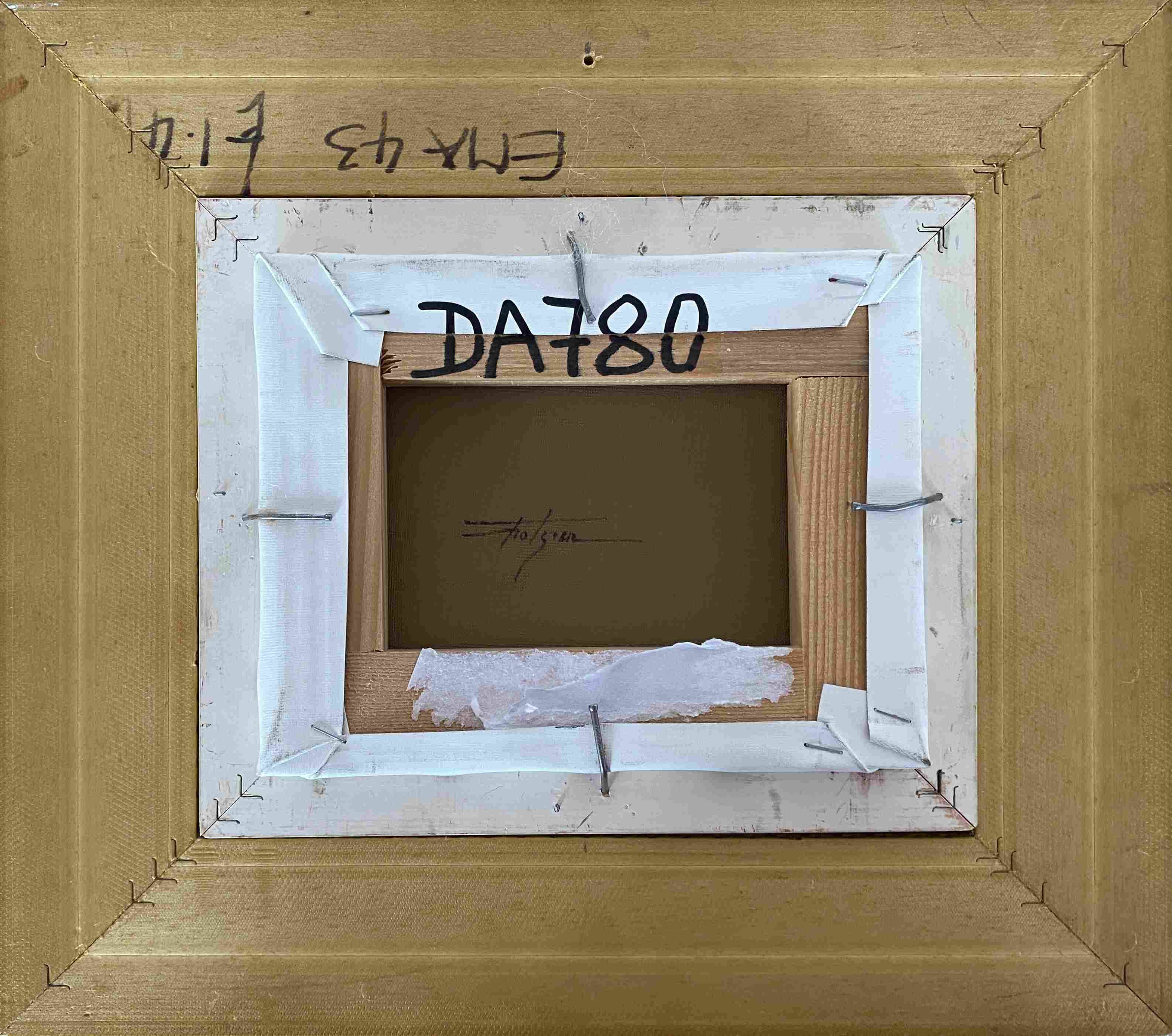 Marine painting HST “Edge of the Mediterranean” signed + frame