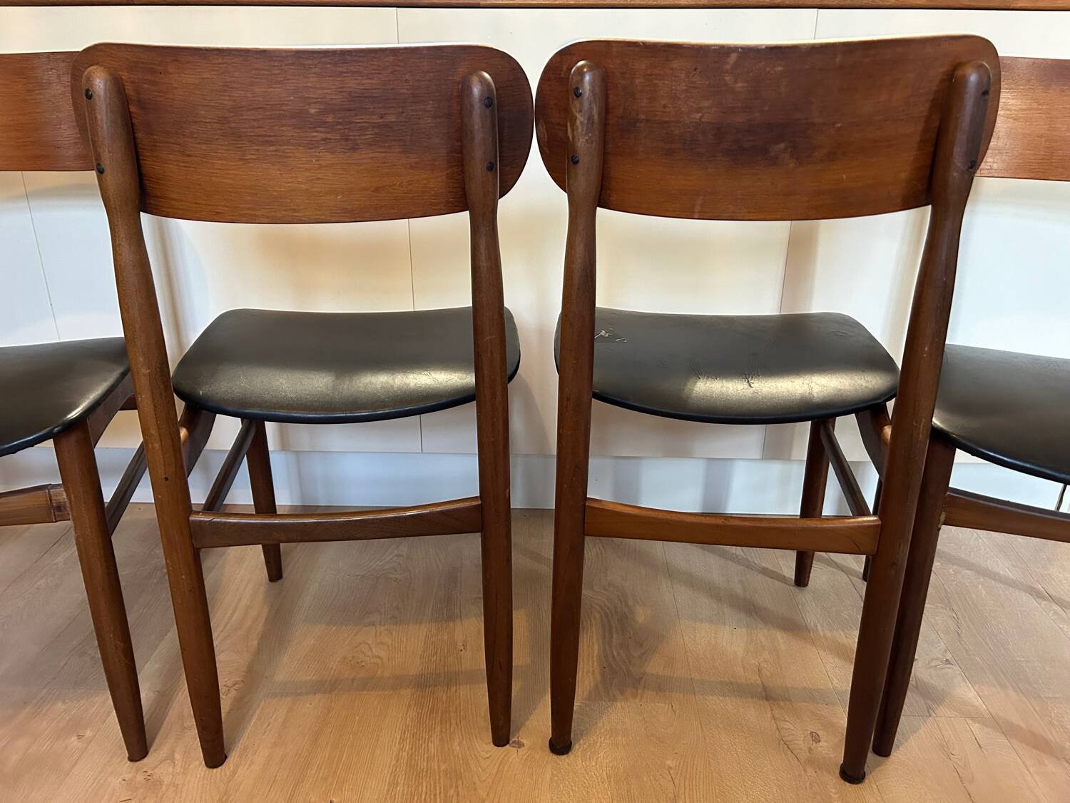 Set of 4 vintage Italian chairs, produced in the 60s by Gessef Consorzio Sedie Friuli