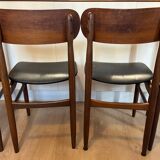 Set of 4 vintage Italian chairs, produced in the 60s by Gessef Consorzio Sedie Friuli