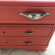 Vintage terracotta chest of drawers