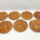 7 melted plates - 6 compartments - Niderviller France