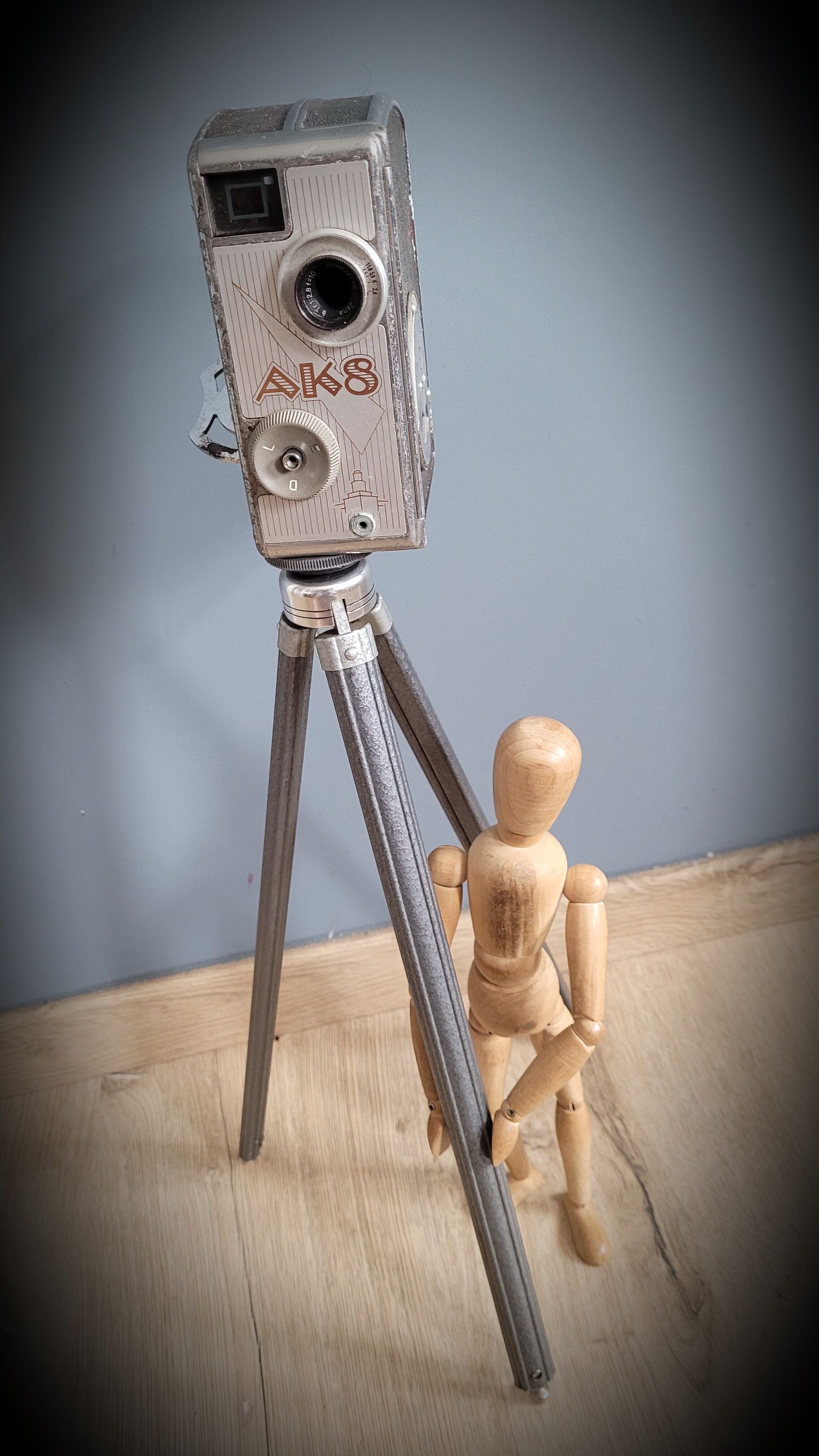 AK8 camera on tripod