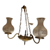 Chandelier with 3 arms in brass 1950/60