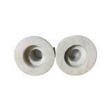 2 Vintage HEMOGRAM Denmark Marble Candlestick Holders | Set of 2 Candle Stick Holders