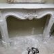 Louis XVI marble fireplace from the 19th century