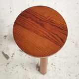tripod stool in solid pine
