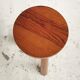 Tabouret tripode en pin massif