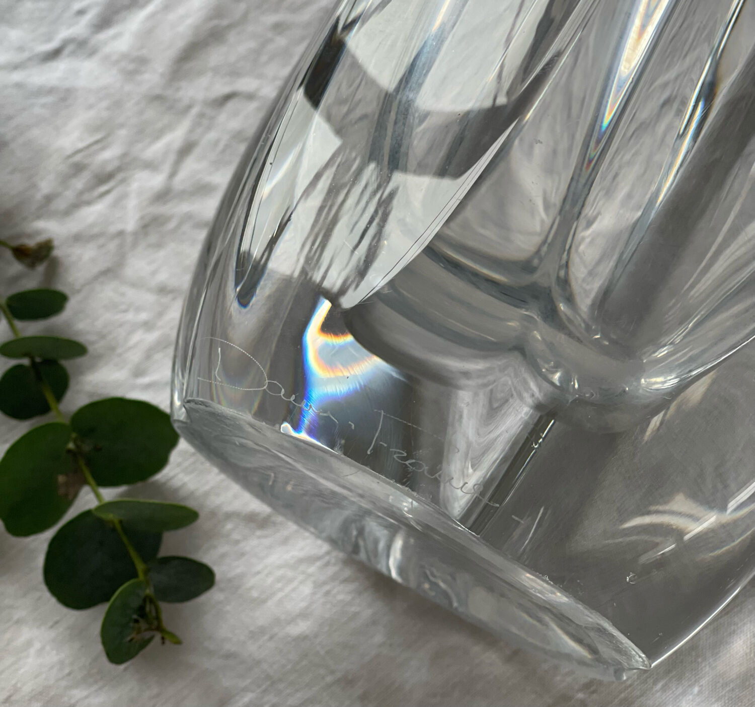 Daum crystal vase 1970