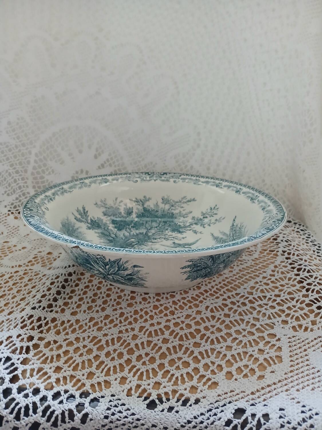 Old ironstone dish from Sarreguemines