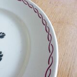 1 assiette plate vintage de Badonviller modèle Germaine