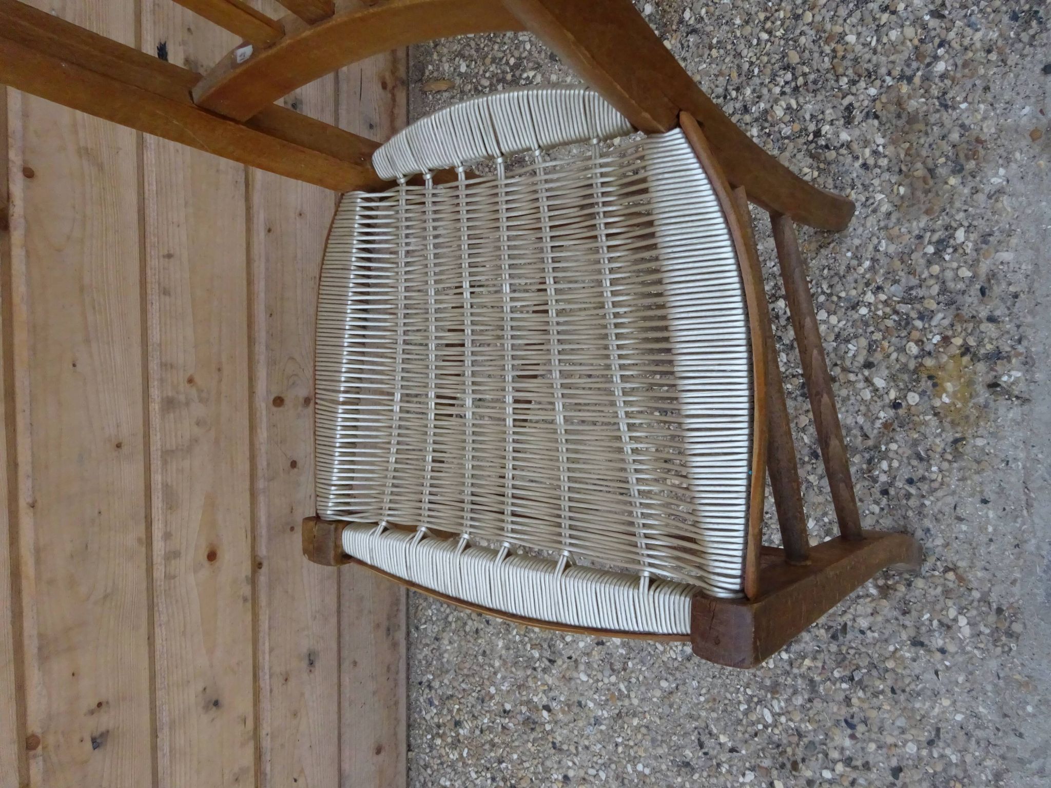 Former seat scoubidou vintage bistro chair