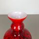 Vintage pop art opaline Florence glass vase design, Italy