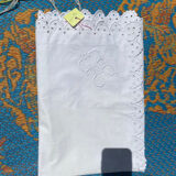 Two GC embroidered pillowcases