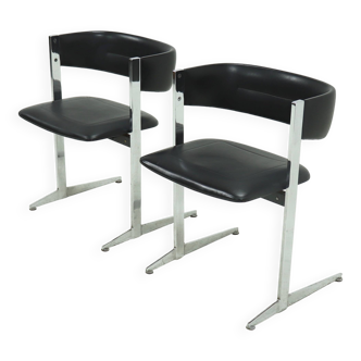 Set of 2 Sigma Dining Chairs by Sigmachair Italy, 1970s