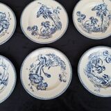 Set of 6 Clairefontaine Earthenware soup plates Indiana decor