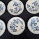 Set of 6 Clairefontaine Earthenware soup plates Indiana decor