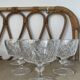 6 glass champagne coupes