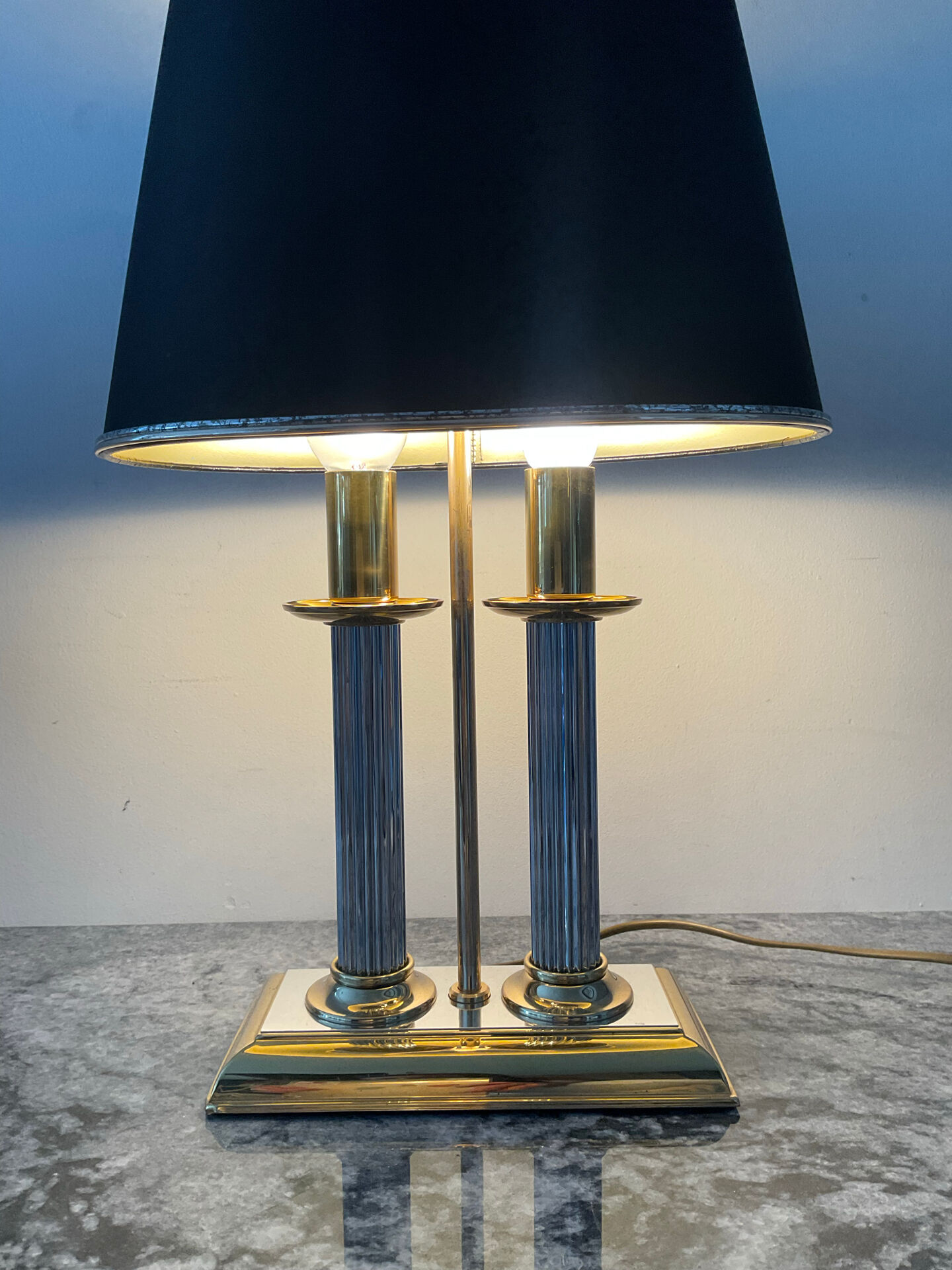 Hollywood Regency bouillotte lamp from the 1970s.